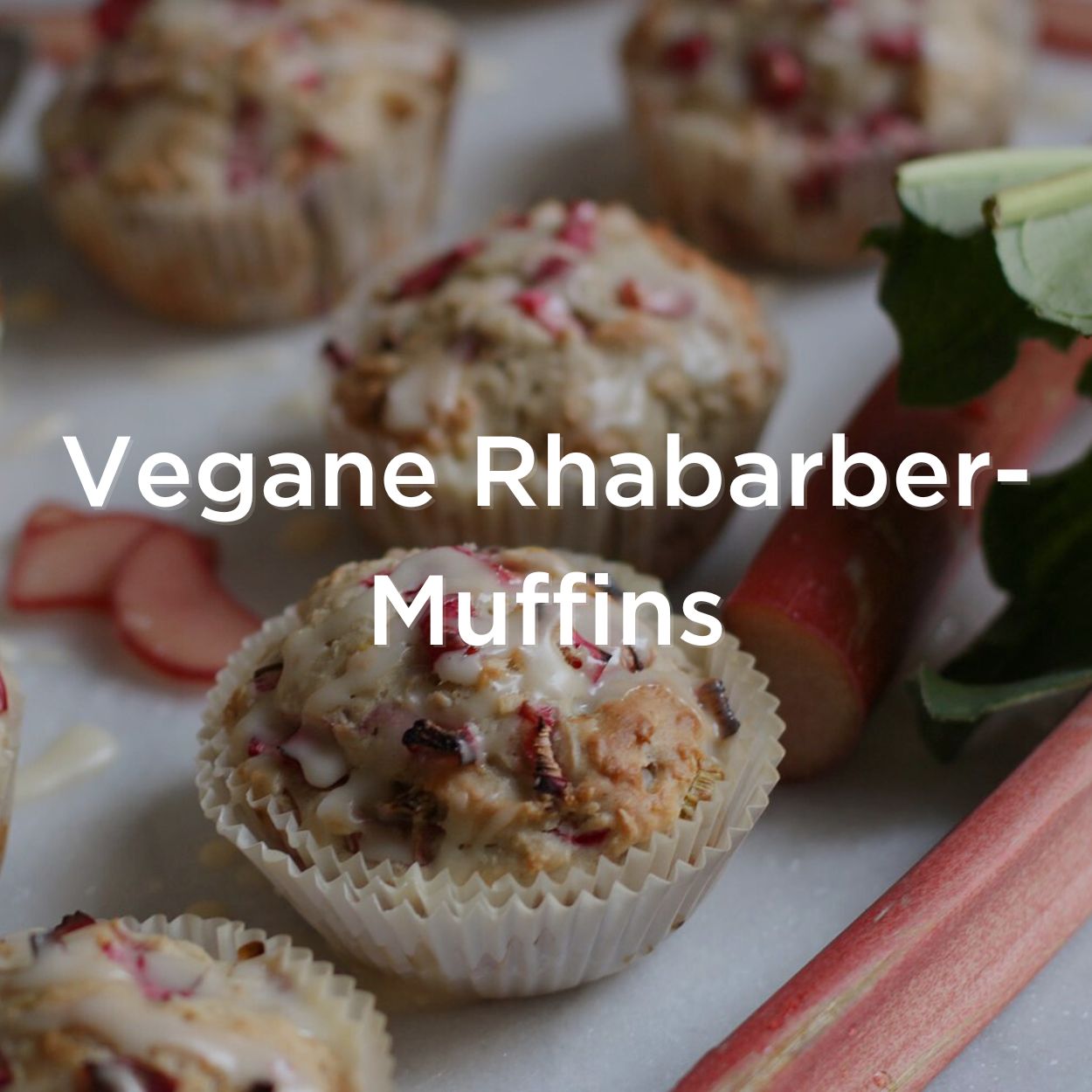 Vegane Rhabarber-Muffins Vegane Rhabarber-Muffins