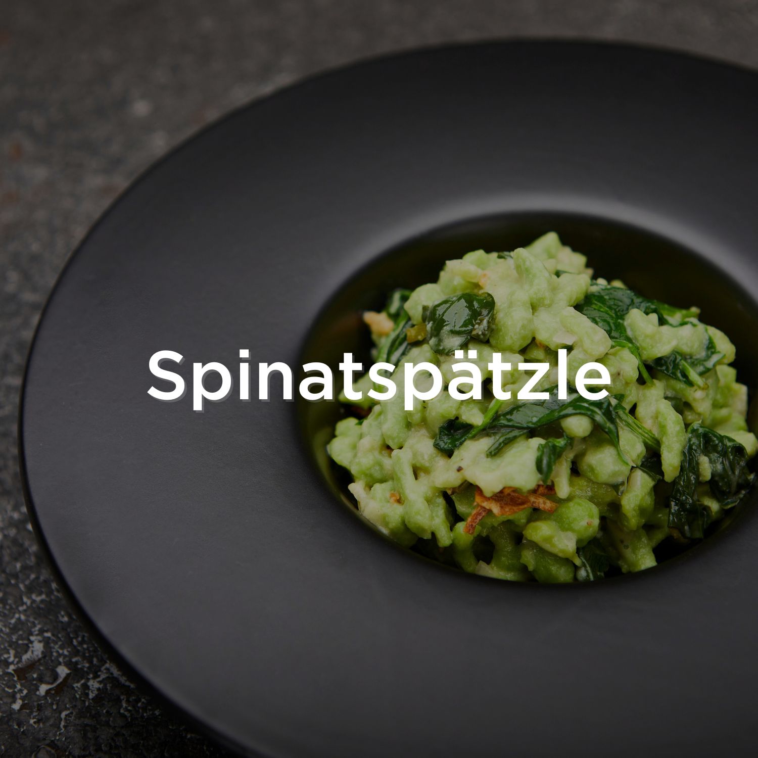 Vegane Spinatspätzle