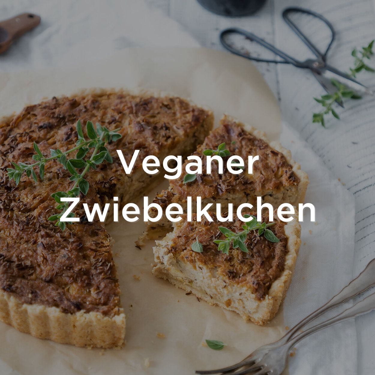 Veganer Zwiebelkuchen Veganer Zwiebelkuchen