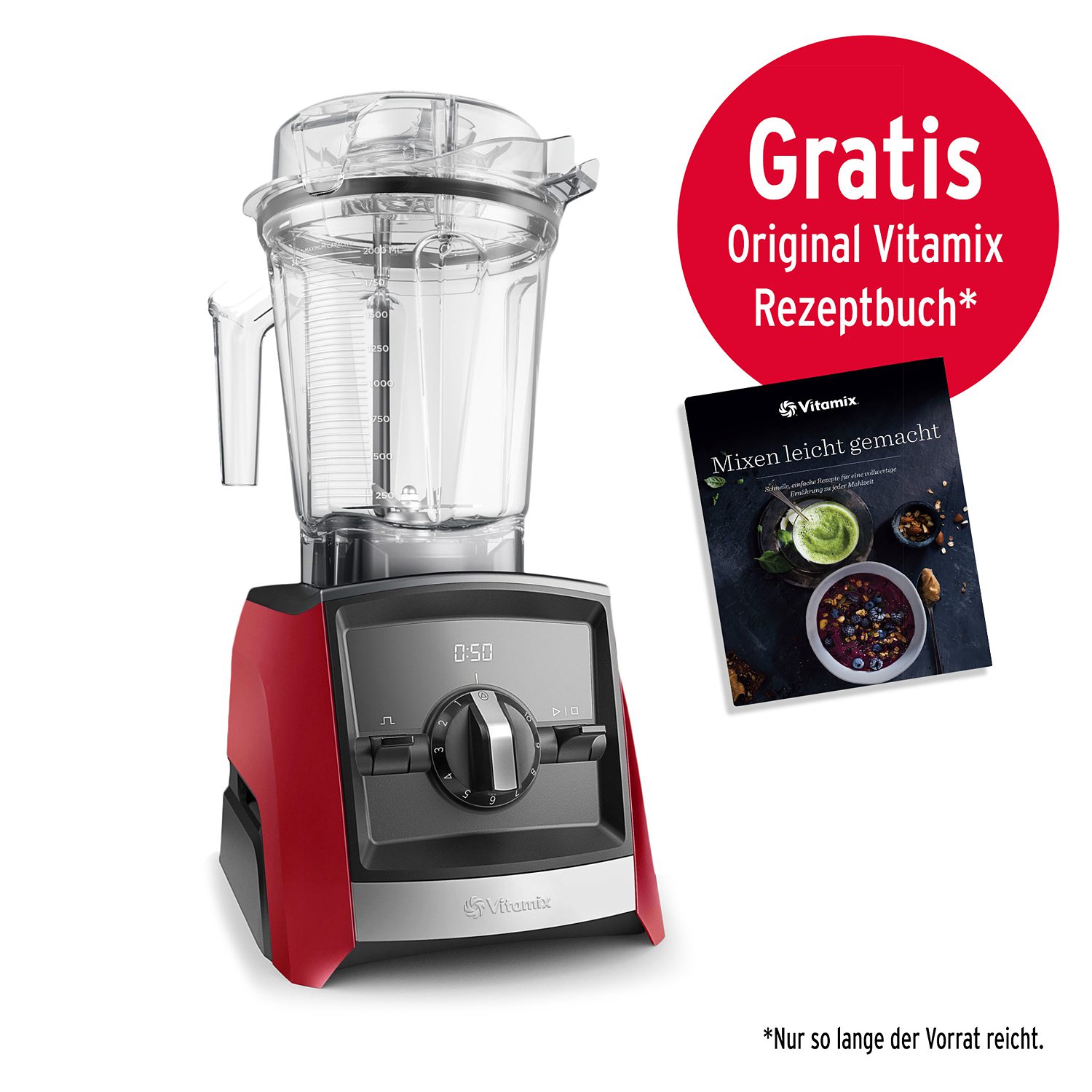 54203RO  01  Vitamix Ascent A2300i rot mit Buch 1920x1920-1